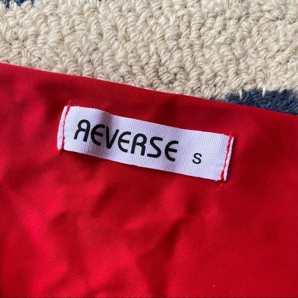 🌶 REVERSE RED HIGH WAIST STRAPLESS BIKINI! - Picture 9 of 15
